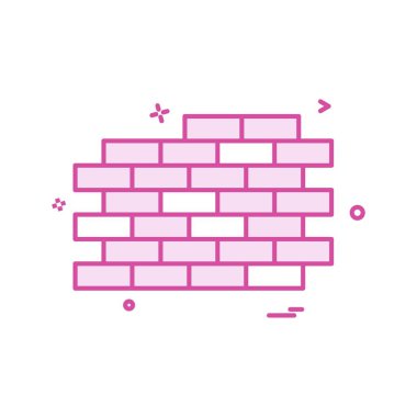 Duvar simge tasarlamak vektör