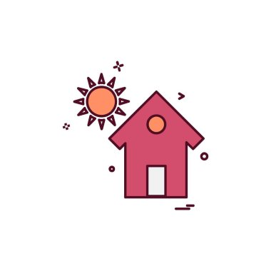 Ev simgesi tasarım vektörü