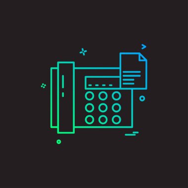 Telefon simgesi tasarım vektörü