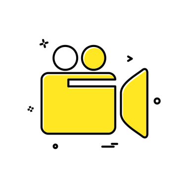 Kamera simgesi tasarım vektörü