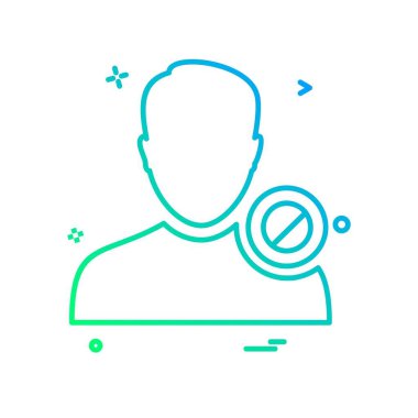 Avatar erkek simge tasarım vektörü