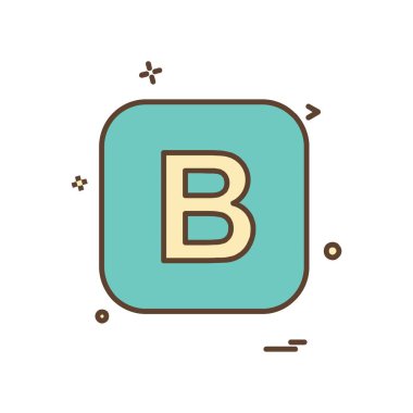 İngilizce alfabe simge tasarlamak vektör 