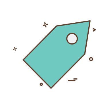 Satılık etiket simge tasarlamak vektör