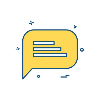  SMS sohbet simge vektör tasarımı