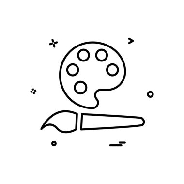 Simge tasarım vektörünü boya