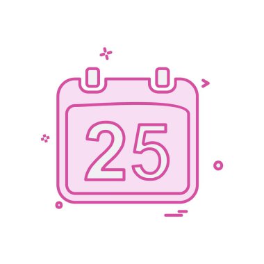 Takvim simgesi tasarım vektörü