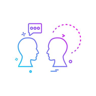 Sohbet simgesi tasarım vektörü