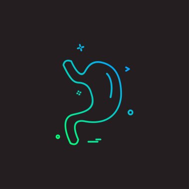 Karaciğer simgesi tasarım vektörü