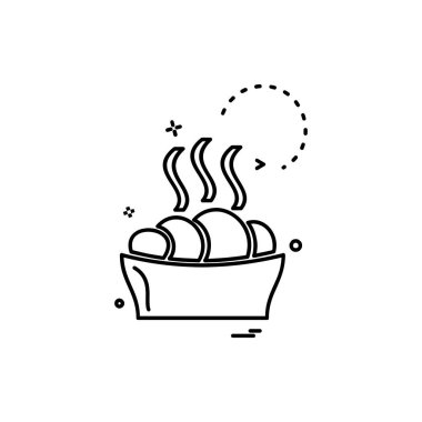 Gıda simge tasarlamak vektör