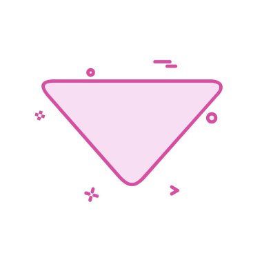 Aşağı ok simgesi tasarım vektörü