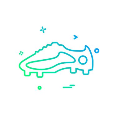 Futbol ikonu tasarım vektörü