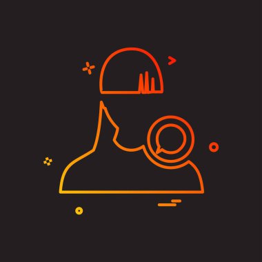 Avatar simge tasarlamak vektör