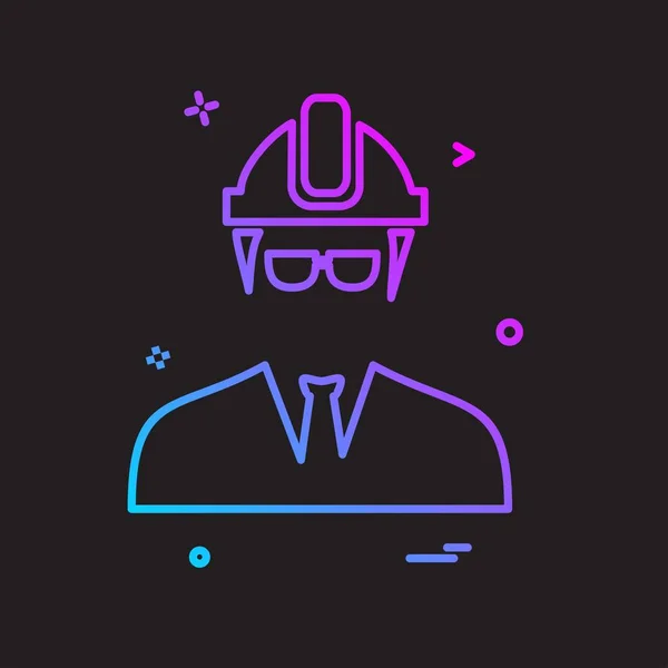 Hombre Avatar Icono Diseño Vector — Archivo Imágenes Vectoriales