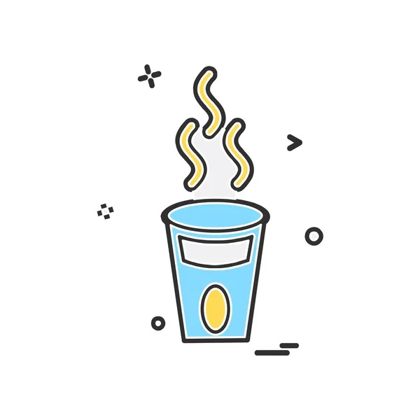 Drink Pictogram Ontwerp Kleurrijke Vectorillustratie — Stockvector