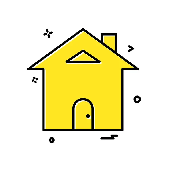 ホームのアイコン デザインのベクトル図 — ストックベクタ