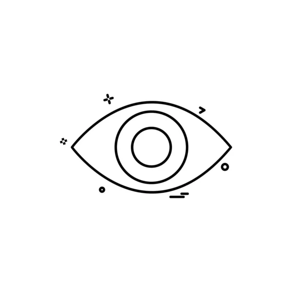 Auge Symbol Design Vektor — Stockvektor