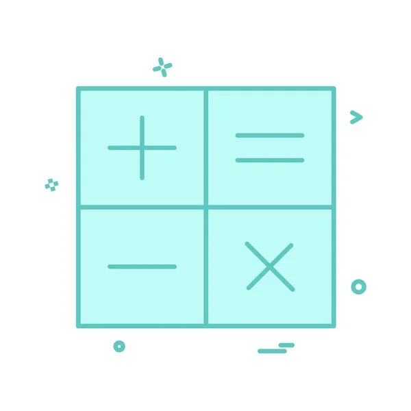 Calculator Math Icon Vector Design — Stock Vector