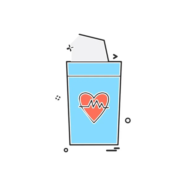 Drink Icon Design Bunte Vektorillustration — Stockvektor