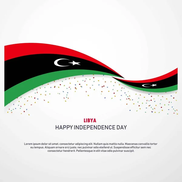 Днем Независимости Ливии — стоковый вектор