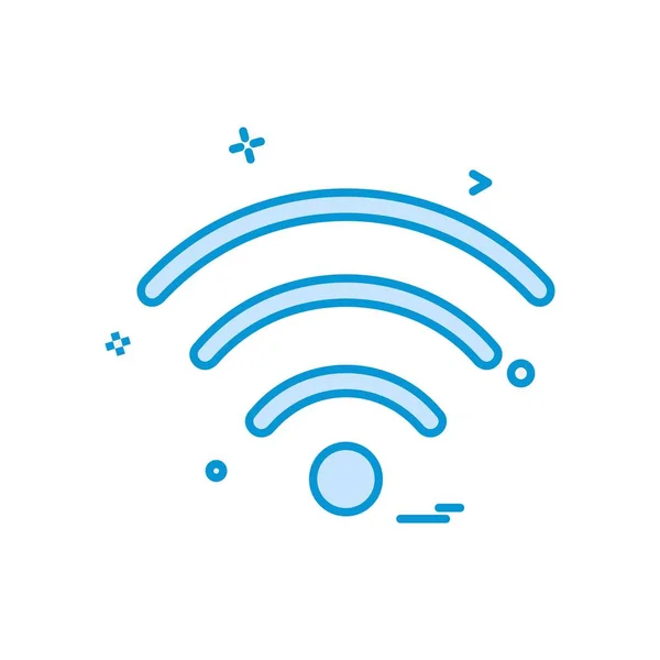 Wifi Icono Diseño Vector — Archivo Imágenes Vectoriales