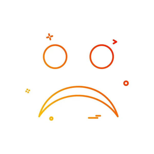 Design Icone Emoji Arrabbiate Illustrazione Vettoriale Colorata — Vettoriale Stock