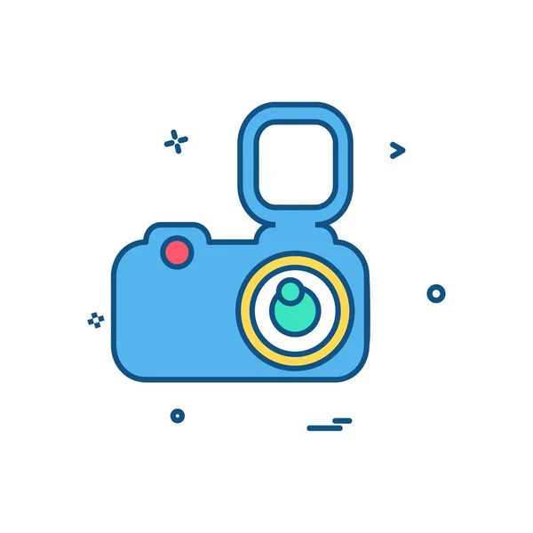 Camera Icon Design Vector — Stock Vector