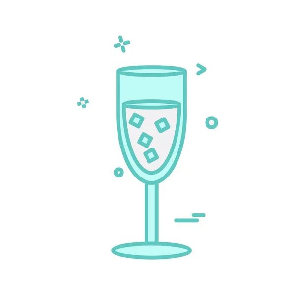 Drink Icon Design Bunte Vektorillustration — Stockvektor