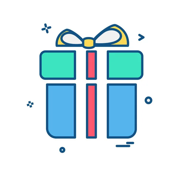 Giftbox Icon Design Vector Illustration — Stock Vector