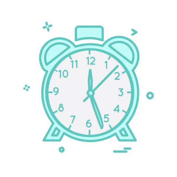 Clock Flat Icon Vector Illustration — Stock Vector