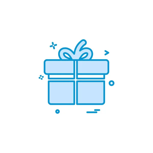 Icono Caja Regalo Vector Diseño — Archivo Imágenes Vectoriales