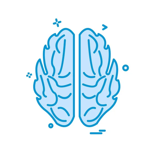 Brain Icon Design Vector — Stock Vector