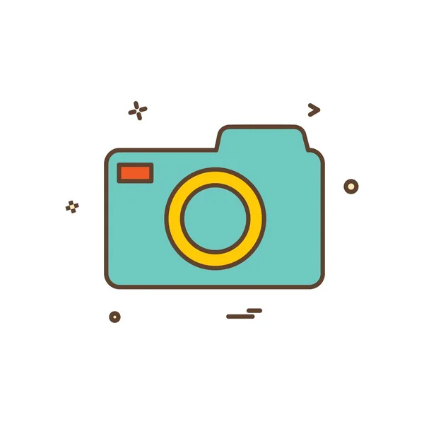 Camera Icon Design Vector — Stock Vector