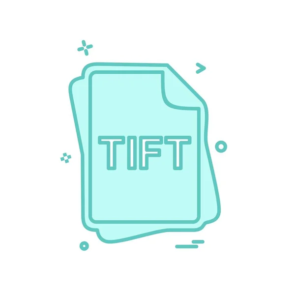 Tift Type Fichier Icon Design Vector — Image vectorielle