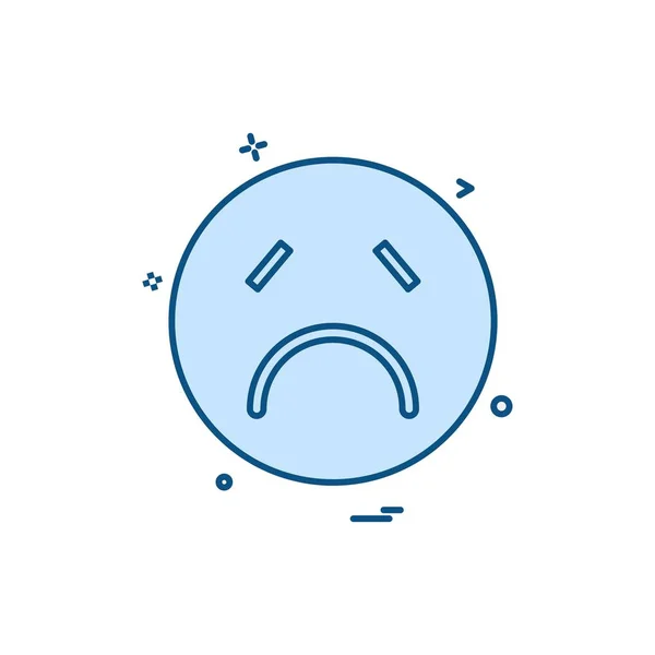 Emoji Icono Diseño Vector Ilustración — Archivo Imágenes Vectoriales