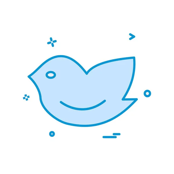 Designvektor Für Vogelsymbole — Stockvektor