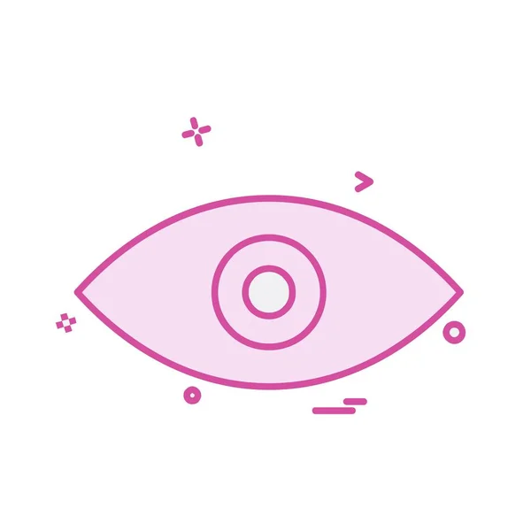 Вектор Дизайну Піктограми Очей — стоковий вектор