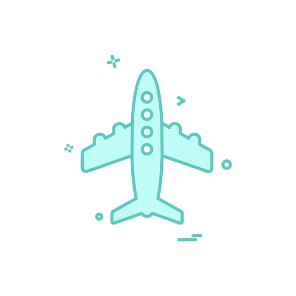 Vetor Design Ícone Avião —  Vetores de Stock