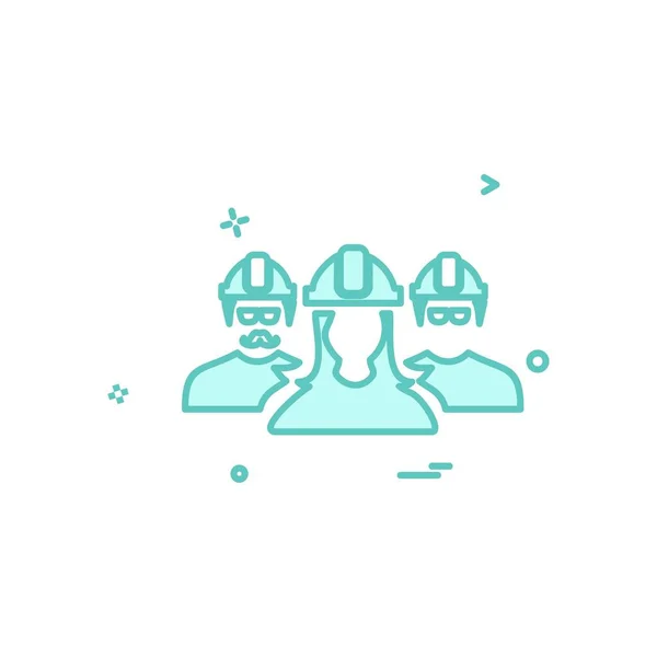 Gruppe Avatar Symbol Design Vektor Illustration — Stockvektor