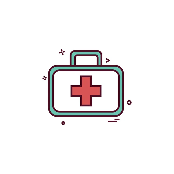 Diseño Icono Médico Ilustración Vectores Colores — Vector de stock