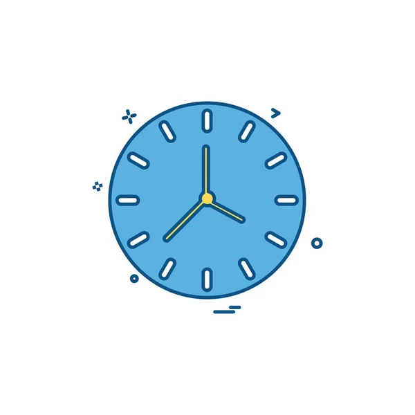 Clock Time Seconds Icon Vector Design — Stock Vector