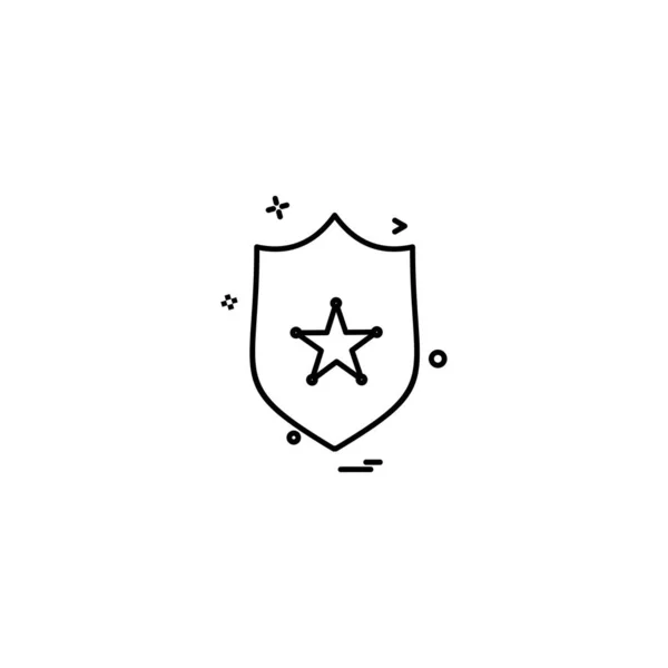 Diseño Iconos Escudo Ilustración Vectorial Colorido — Vector de stock