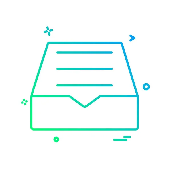 Dropbox Icon Design Vektorillustration — Stockvektor