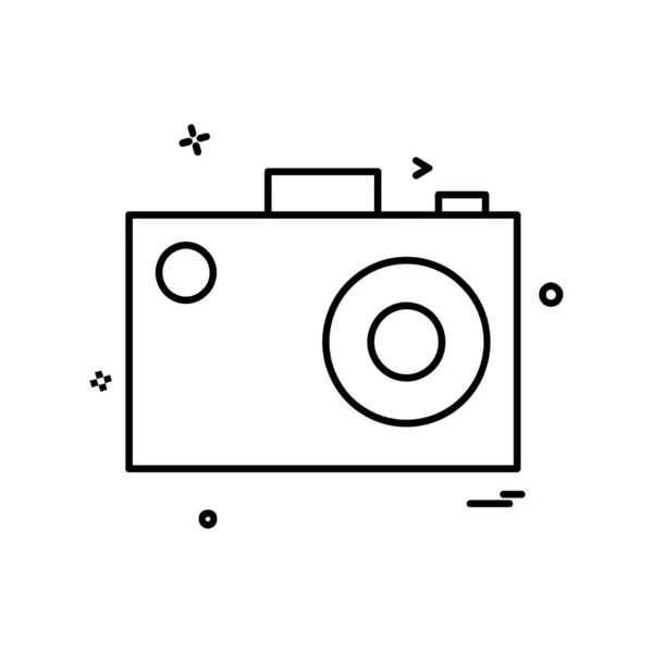 Vettore Progettazione Icona Fotocamera — Vettoriale Stock