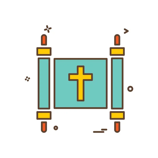 Iglesia Icono Diseño Vector — Archivo Imágenes Vectoriales