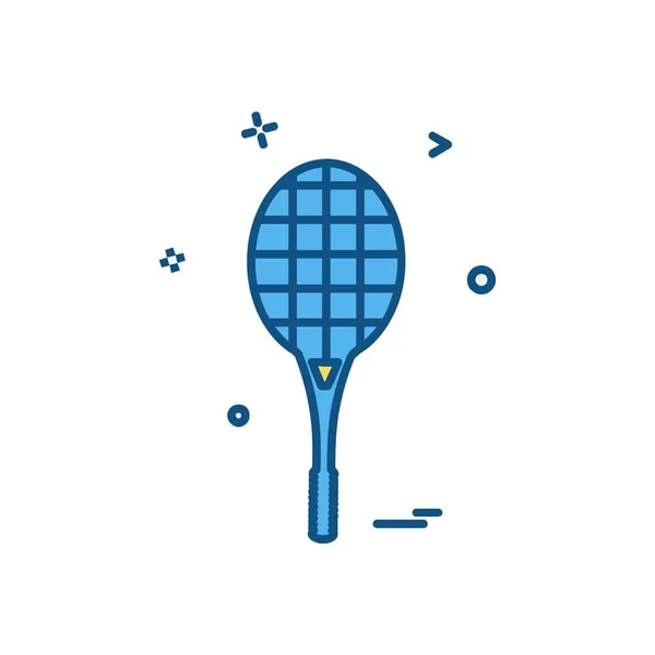 Badminton Icon Design Vector Illustration — Stock Vector