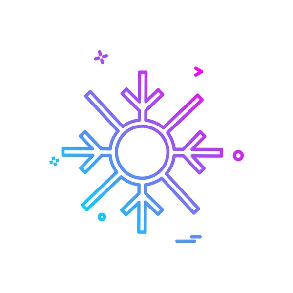 Copo Nieve Icono Simple Sobre Fondo Blanco — Vector de stock