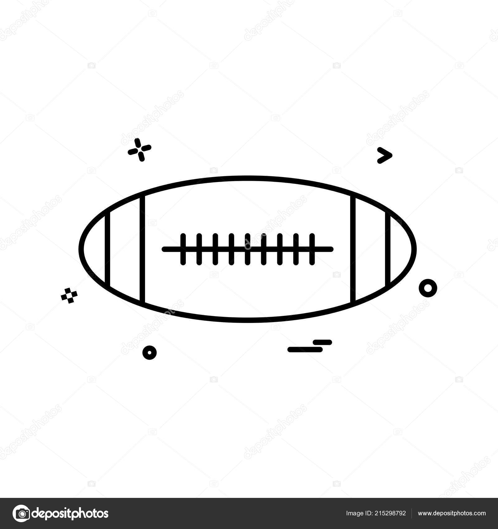 Ball American Icon Vector Design Stock Vector by ©ibrandify 215298792 