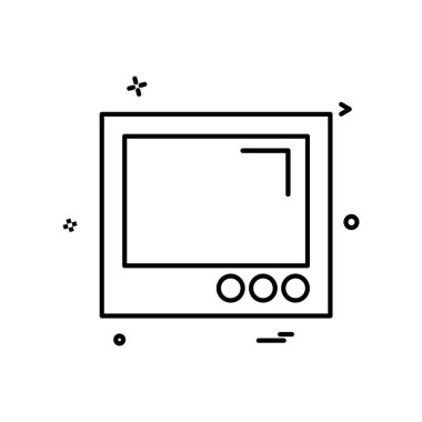 Web yerleşim simgesi tasarım vektörü