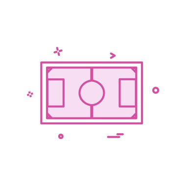 Futbol ikonu tasarım vektörü