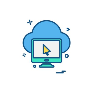 Bilgisayar simgesi tasarım vektörü